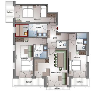 Appartement met Drie Slaapkamers